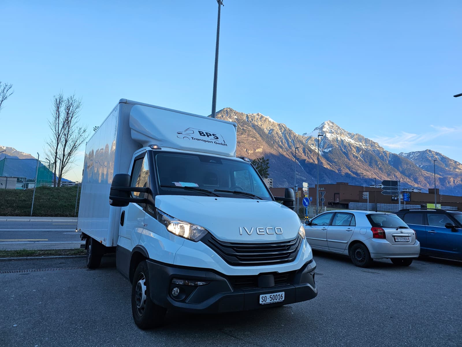 BPS Lieferwagen unterwegs in der Schweiz